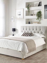 Catherine Lansfield Silver Boutique End Lift Ottoman Storage Bed - Image 3 of 7