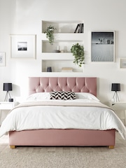 Catherine Lansfield Pink Boutique End Lift Ottoman Storage Bed - Image 1 of 7
