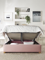 Catherine Lansfield Pink Boutique End Lift Ottoman Storage Bed - Image 2 of 7