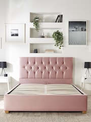 Catherine Lansfield Pink Boutique End Lift Ottoman Storage Bed - Image 6 of 7