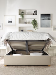 Catherine Lansfield Natural Opulence End Lift Ottoman Storage Bed - Image 2 of 7