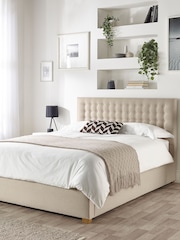 Catherine Lansfield Natural Opulence End Lift Ottoman Storage Bed - Image 4 of 7