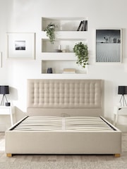 Catherine Lansfield Natural Opulence End Lift Ottoman Storage Bed - Image 6 of 7