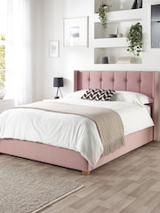 Catherine Lansfield Pink Utopia Wing End Lift Ottoman Storage Bed - Image 4 of 6
