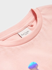 Paul Smith Junior Short Sleeve Holographic 'Happy' Design T-Shirt - Image 3 of 4