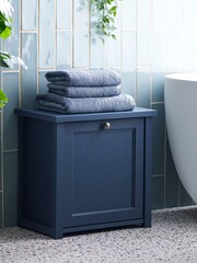 Navy Hampshire Storage Stool - Image 1 of 8