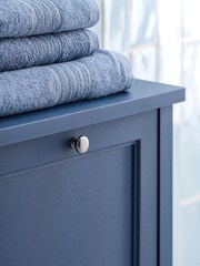 Navy Hampshire Storage Stool - Image 3 of 8