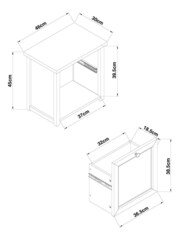 Navy Hampshire Storage Stool - Image 8 of 8