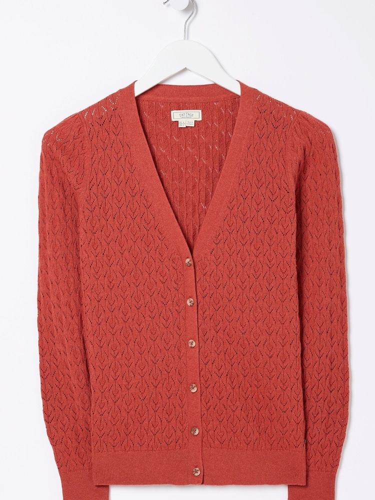 FatFace Red Elissa Cardigan - Image 4 of 4 FatFace Red Elissa Cardigan - Image 4 of 4