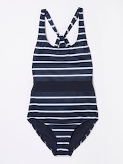 FatFace Blue Breton Swimsuit - Image 5 of 5