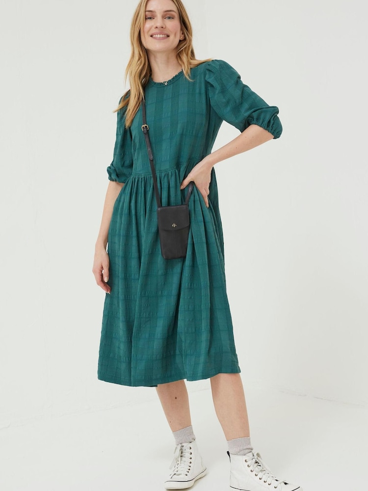 FatFace Green Hadley Midi Dress - Image 1 of 5