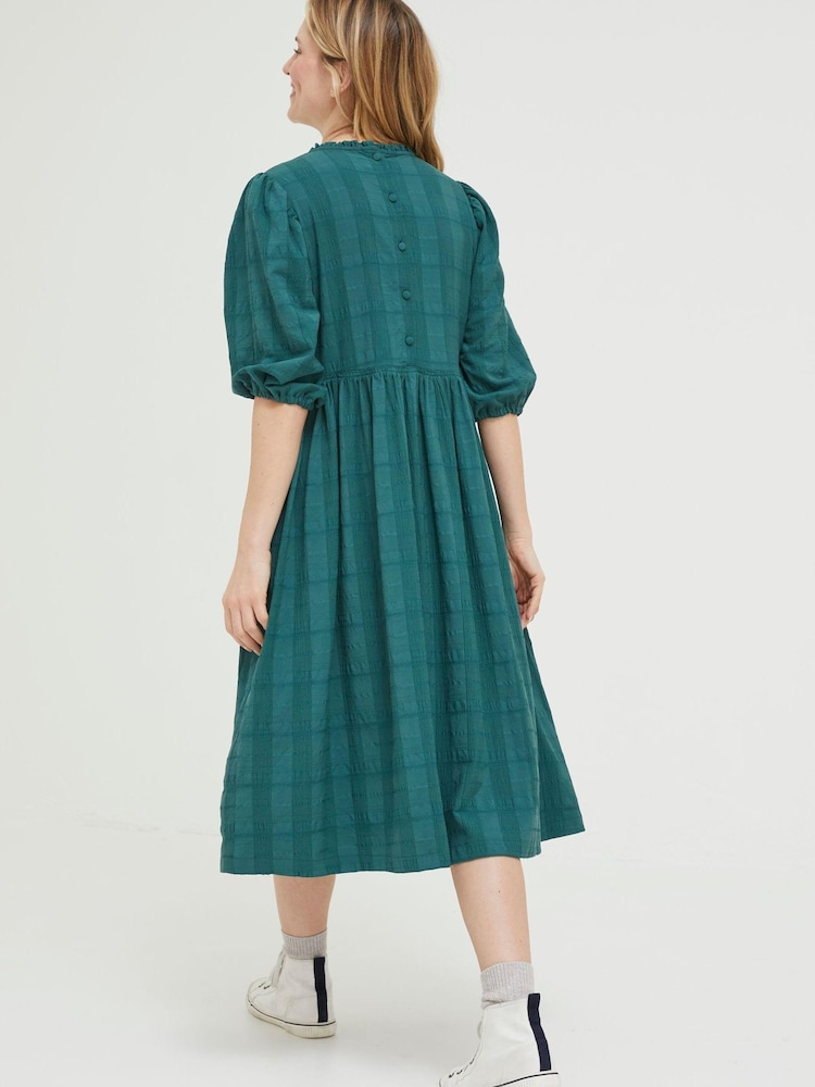 FatFace Green Hadley Midi Dress - Image 2 of 5