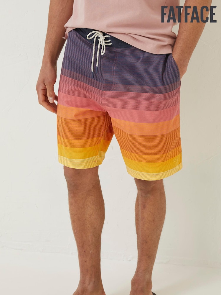 FatFace Orange Camber Ombre Swim Shorts - Image 1 of 4