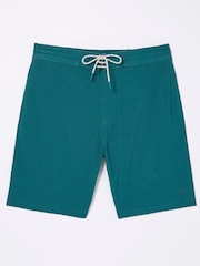 FatFace Green Camber Geo Print Swim Shorts - Image 5 of 5