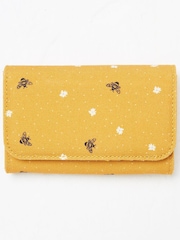 FatFace Yellow Canvas Bee Purse - Image 1 of 2