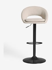 Tweedy Plain Light Natural Hewitt Adjustable Height Bar Stool - Image 2 of 6