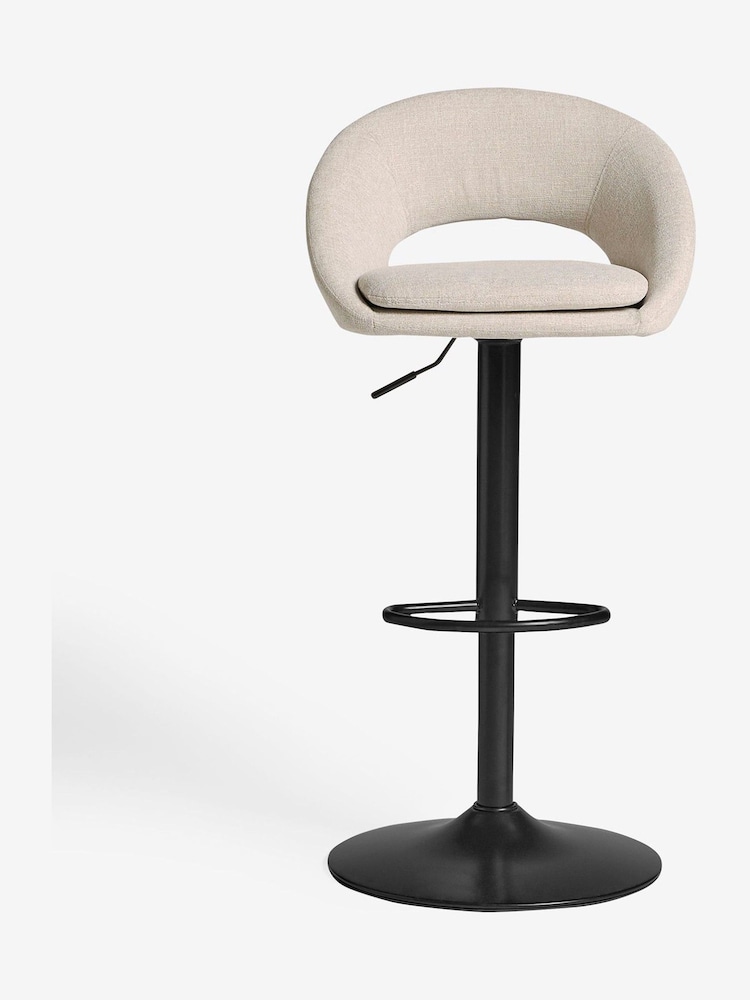 Tweedy Plain Light Natural Hewitt Adjustable Height Bar Stool - Image 2 of 6