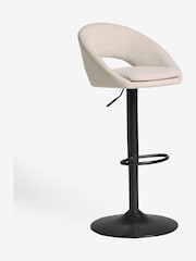 Tweedy Plain Light Natural Hewitt Adjustable Height Bar Stool - Image 3 of 6