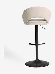 Tweedy Plain Light Natural Hewitt Adjustable Height Bar Stool - Image 4 of 6