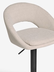 Tweedy Plain Light Natural Hewitt Adjustable Height Bar Stool - Image 5 of 6