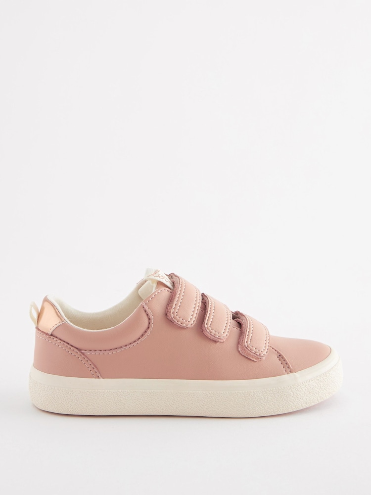 Rose Pink Standard Fit (F) Touch Fastening Trainers - Image 2 of 5
