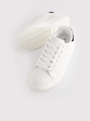 White/Black Lace Up Chunky Sole Trainers - Image 4 of 6