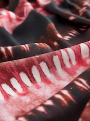 Brown/Pink Tie Dye Halter Maxi Summer Dress - Image 8 of 8