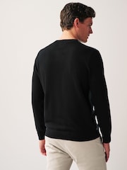 Green/Black Regular Geo Crew Jumper - Image 3 of 7
