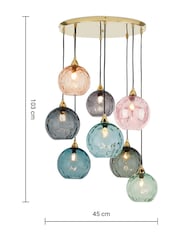 MADE.COM Multi Ilaria 8 Light Cluster Pendant Ceiling Light - Image 4 of 4
