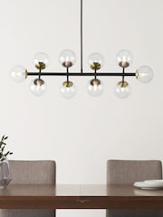 MADE.COM Black Antique Brass Globe Large Pendant Ceiling Light - Image 2 of 5