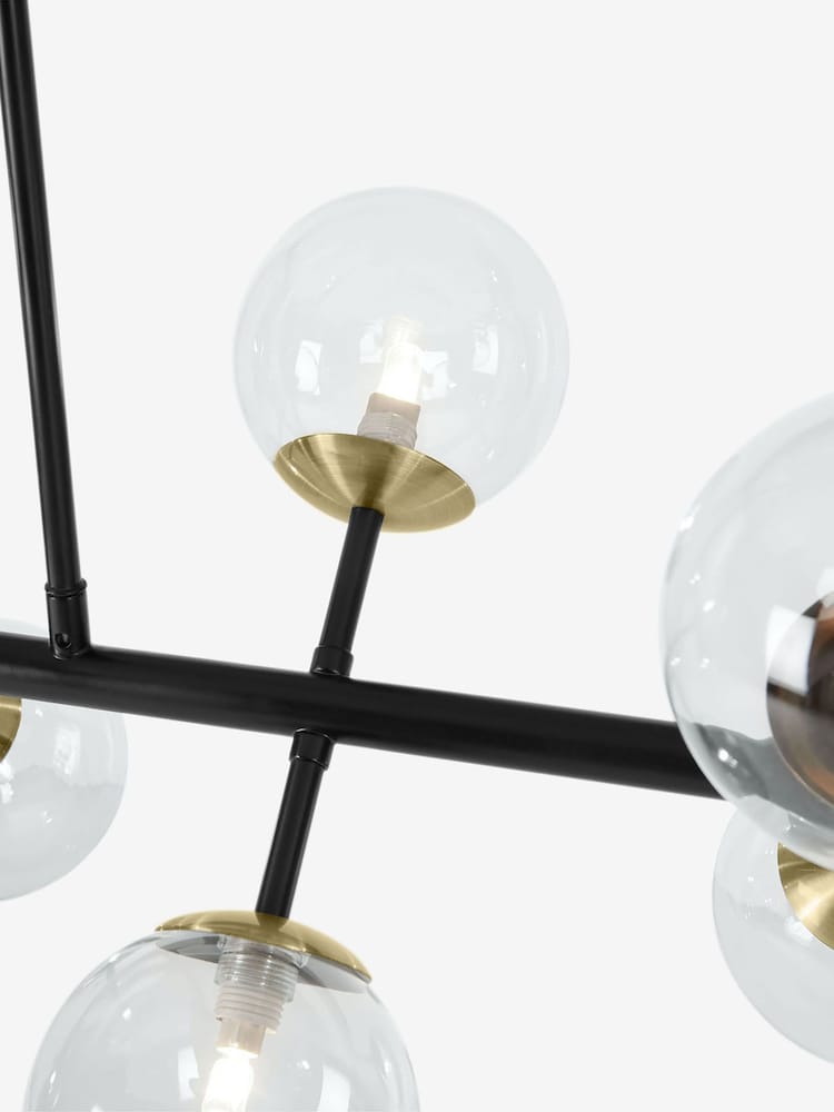 MADE.COM Black Antique Brass Globe Large Pendant Ceiling Light - Image 5 of 5