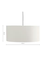 MADE.COM White Clay/Copper Oro Easy Fit Drum Shade - Image 4 of 4