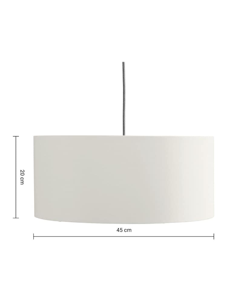 MADE.COM White Clay/Copper Oro Easy Fit Drum Shade - Image 4 of 4 MADE.COM White Clay/Copper Oro Easy Fit Drum Shade - Image 4 of 4