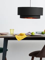 MADE.COM Black/Copper Oro Layered Pendant Shade - Image 2 of 3