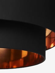 MADE.COM Black/Copper Oro Layered Pendant Shade - Image 3 of 3
