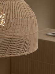 MADE.COM Natural Rattan Java Small Lamp Shade - Image 2 of 4
