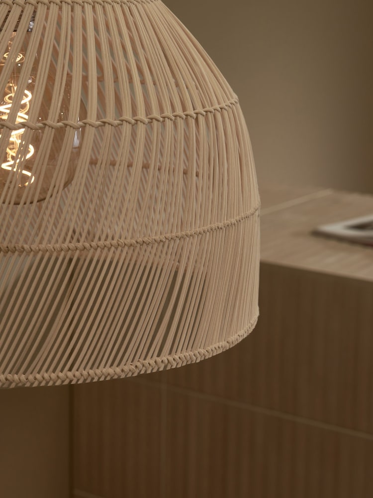 MADE.COM Natural Rattan Java Small Lamp Shade - Image 2 of 4