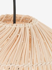 MADE.COM Natural Rattan Java Layered Pendant Lamp Shade - Image 4 of 6