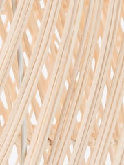 MADE.COM Natural Rattan Java Layered Pendant Lamp Shade - Image 5 of 6