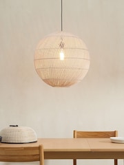MADE.COM Natural Rattan Java Round Lamp Shade - Image 1 of 3