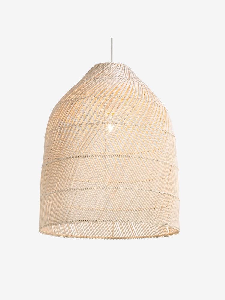 MADE.COM Natural Rattan Java Large Lamp Shade - Image 1 of 10
