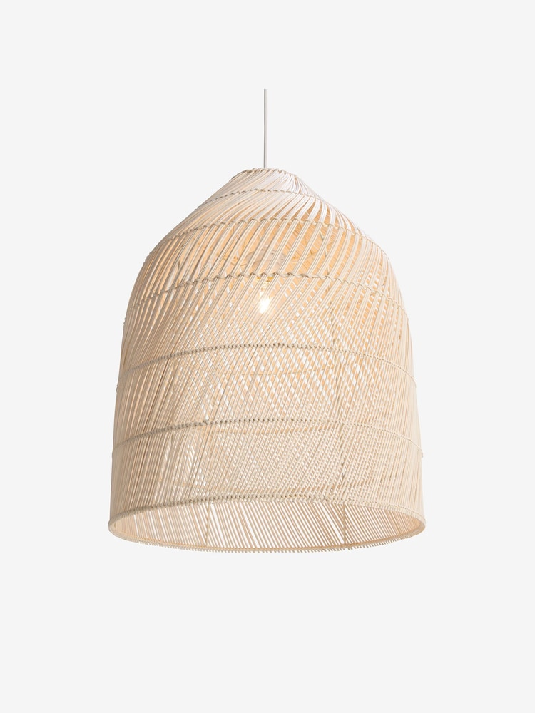 MADE.COM Natural Rattan Java Large Lamp Shade - Image 2 of 10