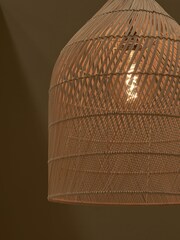 MADE.COM Natural Rattan Java Large Lamp Shade - Image 9 of 10