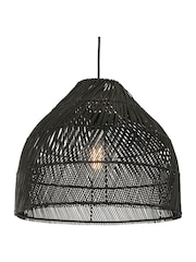 MADE.COM Black Rattan Java Small Lamp Shade - Image 3 of 4