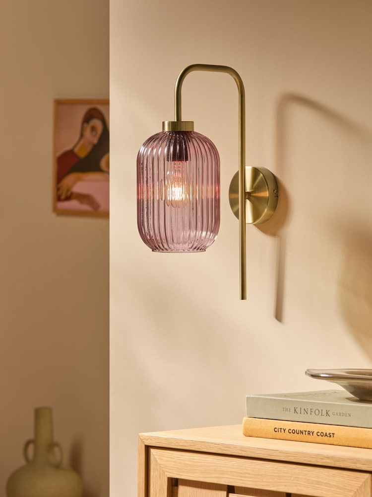 MADE.COM Pink Briz Wall Lamp - Image 1 of 7