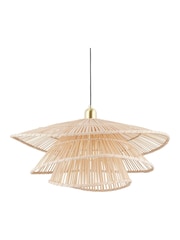 MADE.COM Natural Bamboo Weaver Pendant Shade - Image 4 of 5