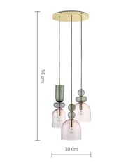 MADE.COM Green Multi Whitney Cluster Pendant Lamp - Image 4 of 4