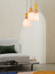 MADE.COM Pink Multi Whitney Cluster Pendant Lamp - Image 3 of 3