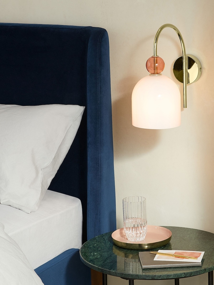 MADE.COM Pink Multi Whitney Wall Lamp - Image 1 of 3