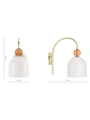MADE.COM Pink Multi Whitney Wall Lamp - Image 3 of 3